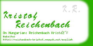 kristof reichenbach business card